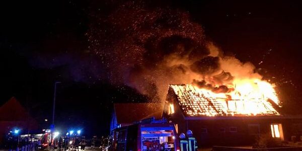 Einsatz Großbrand in Riede