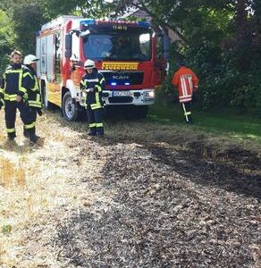 Flächenbrand in Riede