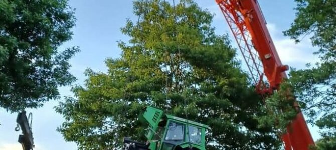 Verkehrsunfall eines Traktors