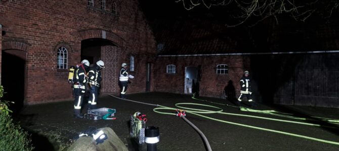 Einsatzübung Realbrand